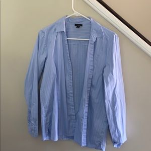 Blue pin striped blouse
